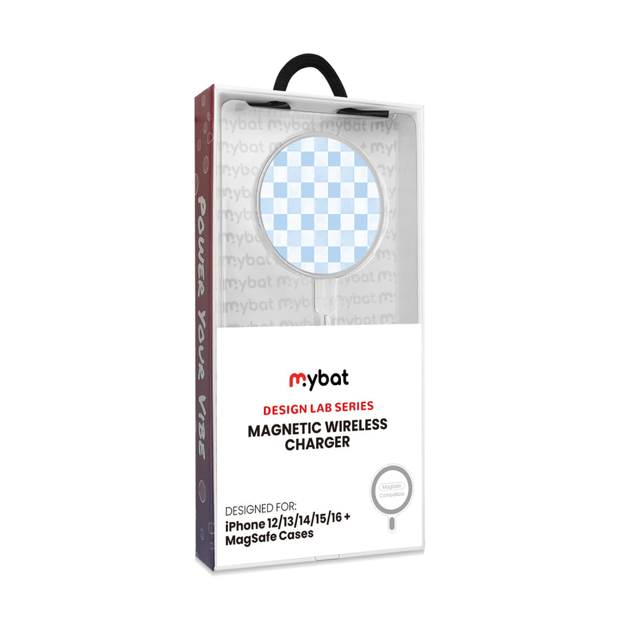 MyBat Design Lab Magnetic Wireless Charger - Silver - Sky Blue Check - MCGWIRC18SL-478-8.jpg