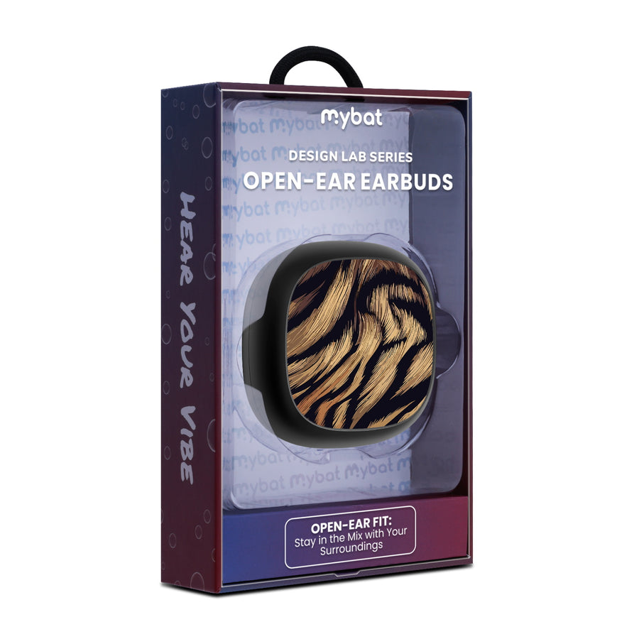 MyBat Design Lab Open-Ear Earbuds - Black - Tiger Fur - MFHSBTST251-006-10.jpg