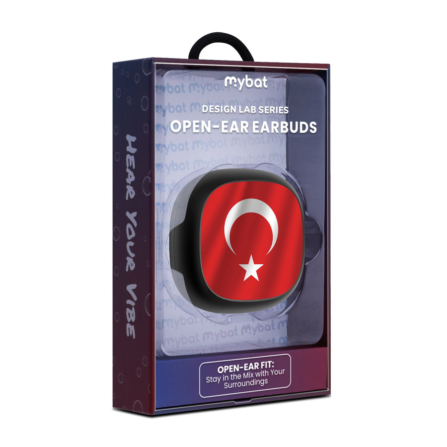 MyBat Design Lab Open-Ear Earbuds - Black - Turkey Flag - MFHSBTST251-161-10.jpg