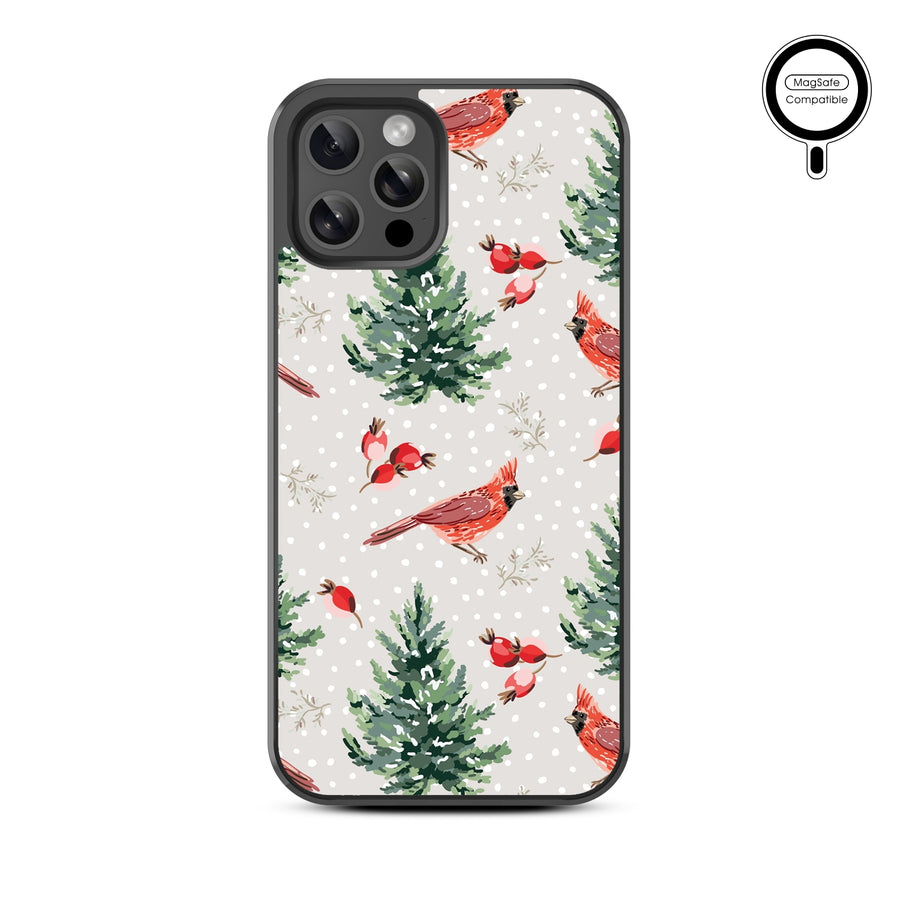 MyBat Design Lab Series MagSafe Case for Apple iPhone 12 / 12 Pro (6.1) - Winter Cardinals - MIP12PCSLESMSM298-3.jpg