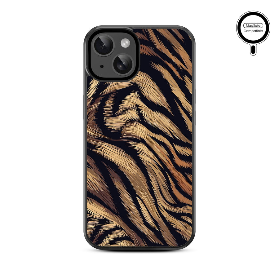 MyBat Design Lab Series MagSafe Case for Apple iPhone 17e / 16e / 14 / 13 - Tiger Fur - MIP13CSLESMSM006-3.jpg