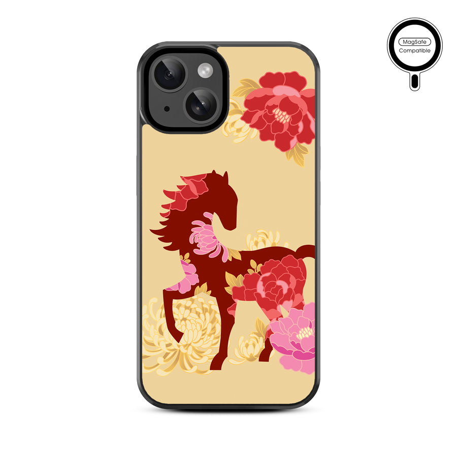 MyBat Design Lab Series MagSafe Case for Apple iPhone 17e / 16e / 14 / 13 - Peony Pedigree - MIP13CSLESMSM464-3.jpg