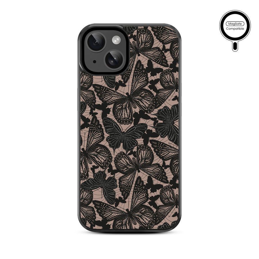 MyBat Design Lab Series MagSafe Case for Apple iPhone 17e / 16e / 14 / 13 - Midnight Monarch - MIP13CSLESMSM488-3.jpg