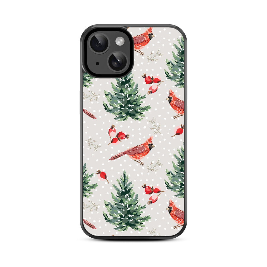 MyBat Design Lab Series Case for Apple iPhone 17e / 16e / 14 / 13 - Winter Cardinals - MIP14CSLESM298-3.jpg