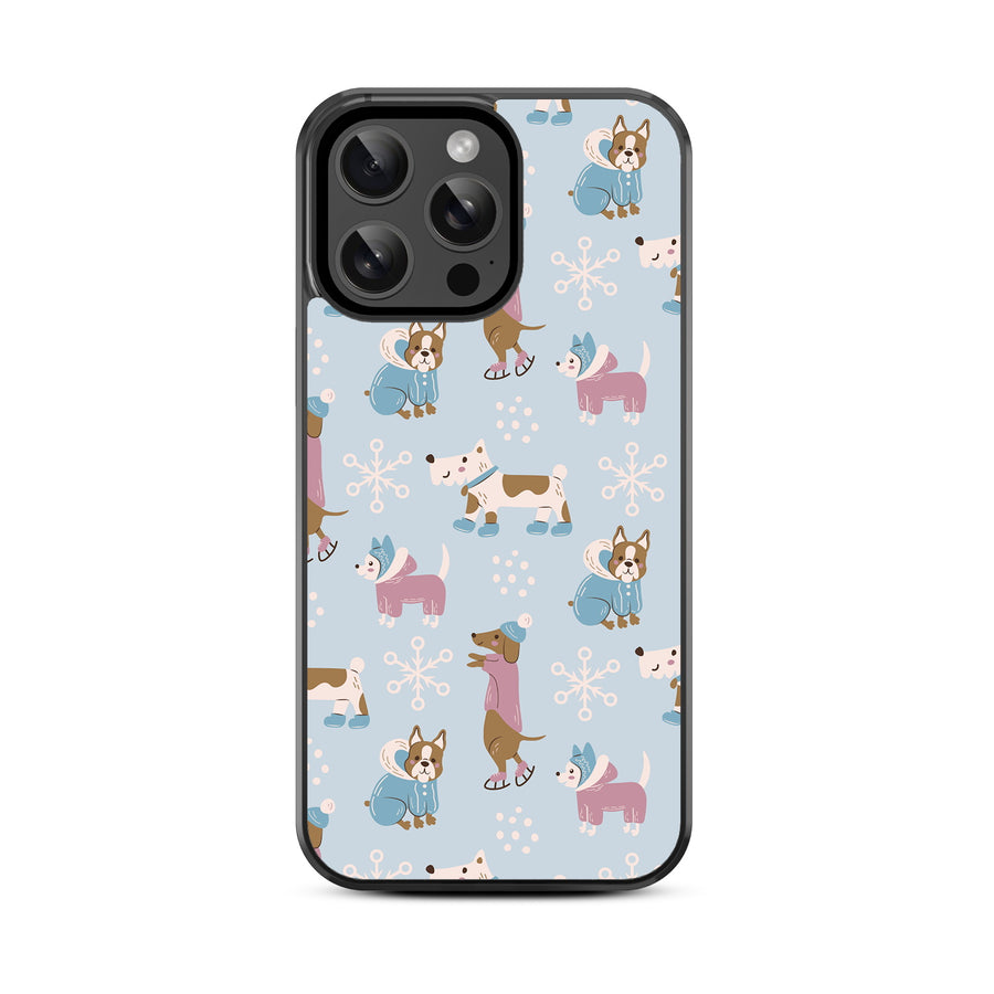 MyBat Design Lab Series Case for Apple iPhone 14 Pro Max (6.7) - Puppy Snow Play - MIP14PMCSLESM299-3.jpg