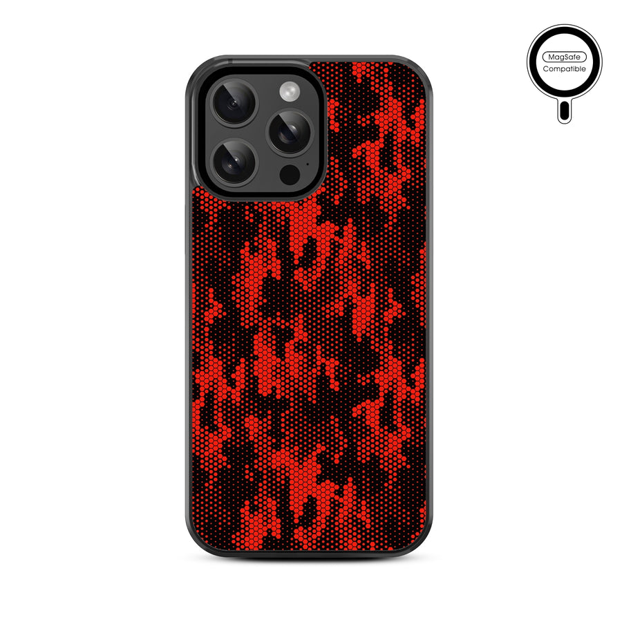 MyBat Design Lab Series MagSafe Case for Apple iPhone 14 Pro Max (6.7) - Red Digital Camouflage - MIP14PMCSLESMSM086-3.jpg