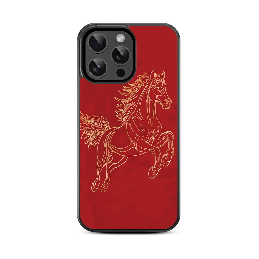 MyBat Design Lab Series MagSafe Case for Apple iPhone 14 Pro Max - Fire Horse - MIP14PMCSLESMSM460-3.jpg
