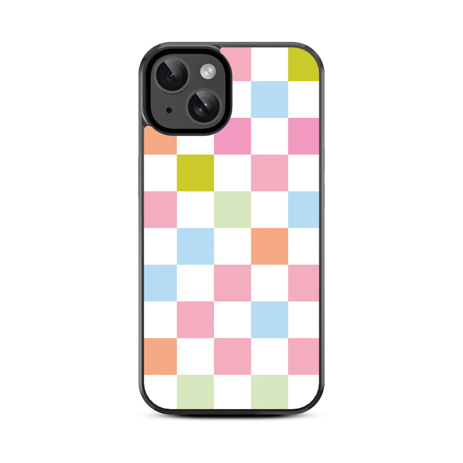 MyBat Design Lab Series Case for Apple iPhone 15 - Pastel Check - MIP15CSLESM480-3.jpg