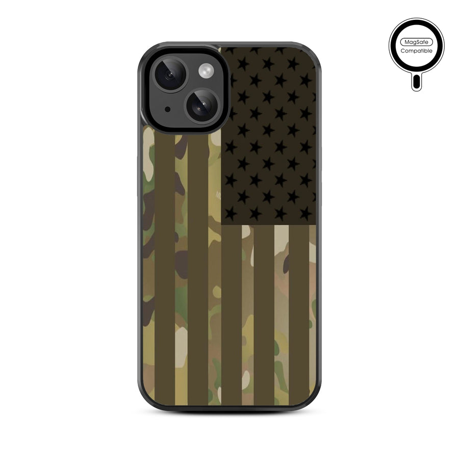 MyBat Design Lab Series MagSafe Case for Apple iPhone 15 (6.1) - Military Camouflage American Flag - MIP15CSLESMSM054-3.jpg