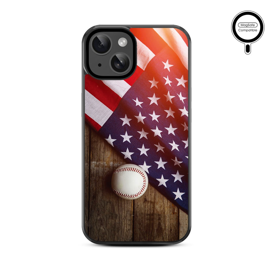 MyBat Design Lab Series MagSafe Case for Apple iPhone 15 (6.1) - Patriotic Pitch - MIP15CSLESMSM172-3.jpg