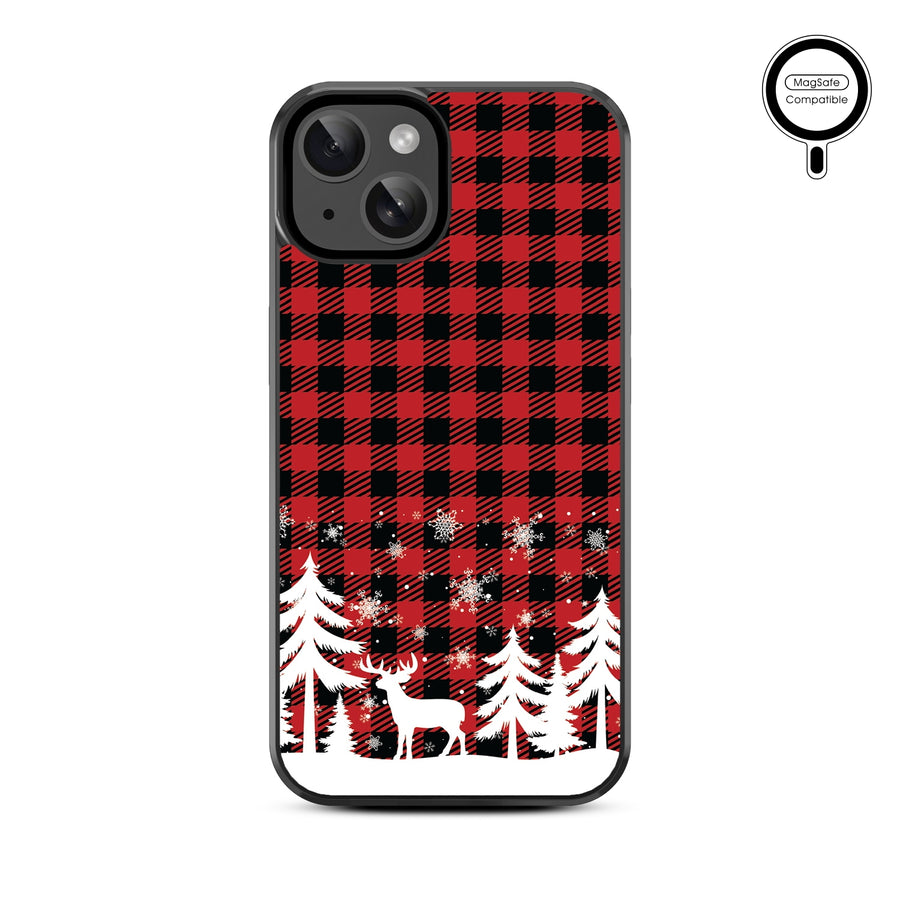 MyBat Design Lab Series MagSafe Case for Apple iPhone 15 (6.1) - Reindeer Flannel - MIP15CSLESMSM276-3.jpg