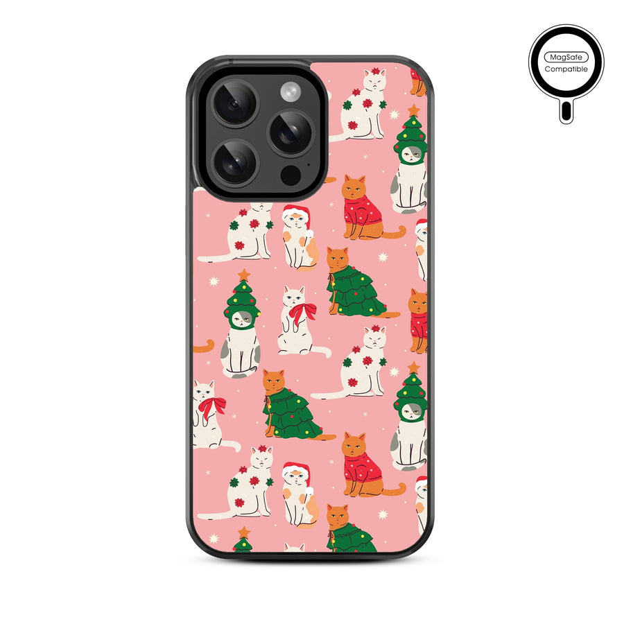 MyBat Design Lab Series MagSafe Case for Apple iPhone 15 Pro Max (6.7) - Meowy Christmas - MIP15PMCSLESMSM286-3.jpg