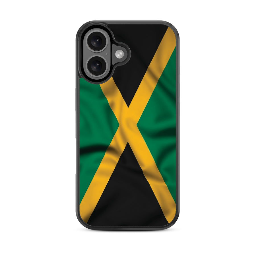 MyBat Design Lab Series Case for Apple iPhone 16 - Jamaica Flag - MIP16CSLESM310-3.jpg