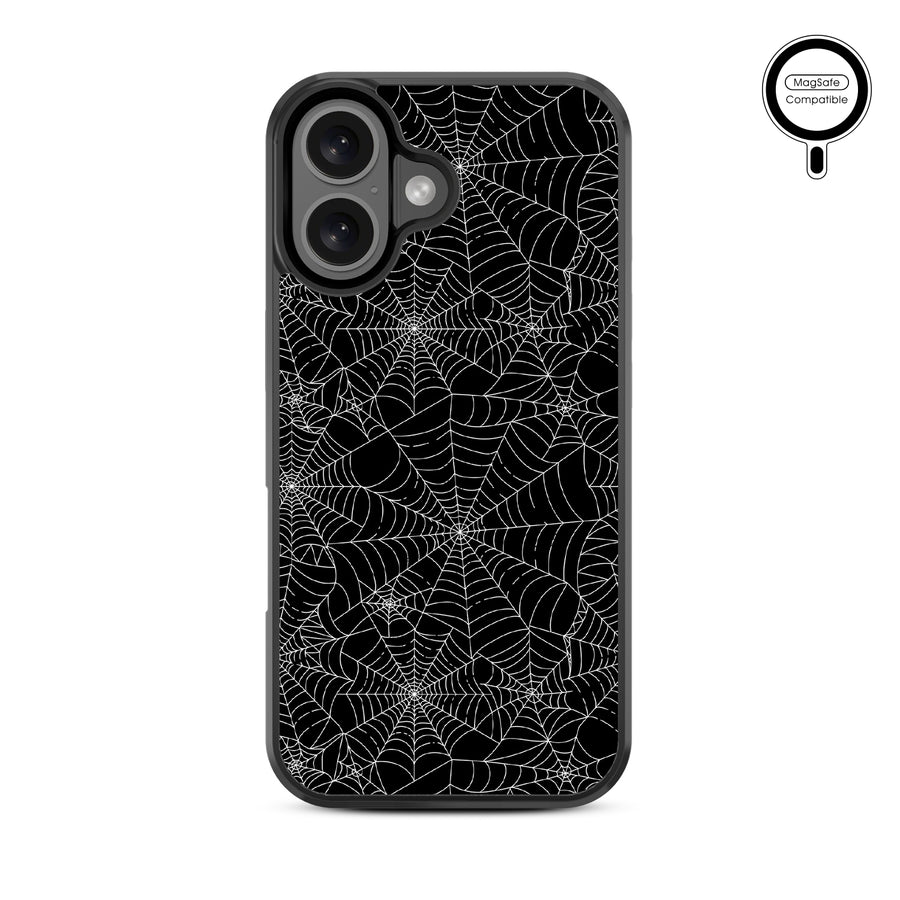 MyBat Design Lab Series MagSafe Case for Apple iPhone 16 - Spider Web - MIP16CSLESMSM217-3.jpg
