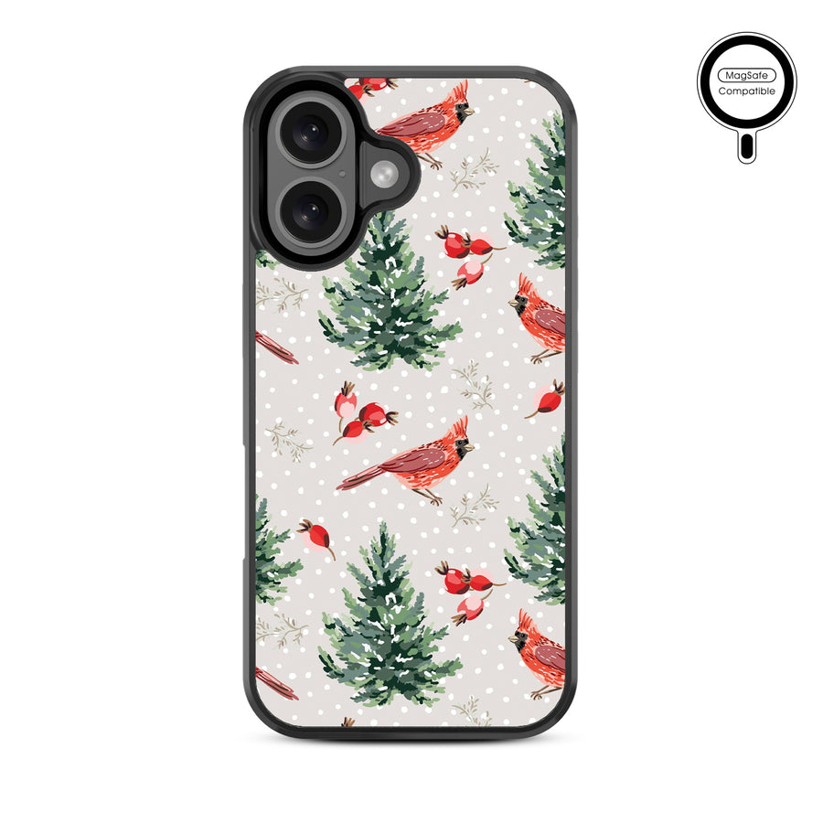 MyBat Design Lab Series MagSafe Case for Apple iPhone 16 - Winter Cardinals - MIP16CSLESMSM298-3.jpg