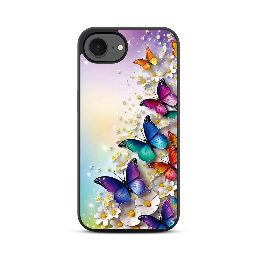 MyBat Design Lab Series Case for Apple iPhone 17e / 16e - Rainbow Butterflies - MIP16ECSLESM187-3.jpg
