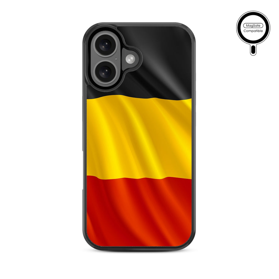 MyBat Design Lab Series MagSafe Case for Apple iPhone 16 Plus - Belgium Flag - MIP16MCSLESMSM142-3.jpg