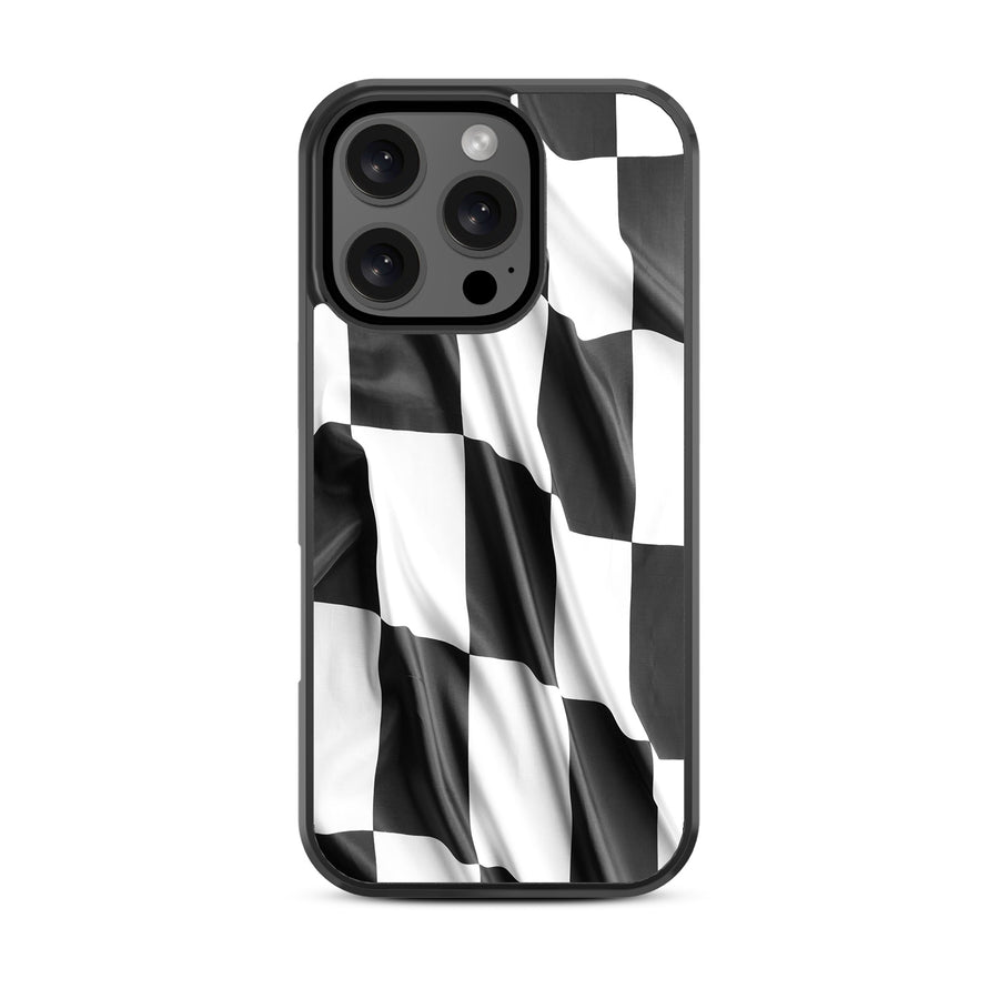 MyBat Design Lab Series Case for Apple iPhone 16 Pro - Racing Flag - MIP16PCSLESM040-3.jpg