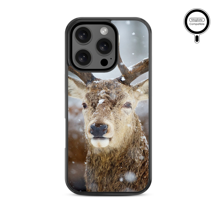 MyBat Design Lab Series MagSafe Case for Apple iPhone 16 Pro - Deer in Winter - MIP16PCSLESMSM024-3.jpg