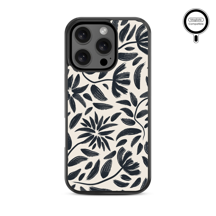 MyBat Design Lab Series MagSafe Case for Apple iPhone 16 Pro - Vintage Floral - MIP16PCSLESMSM124-3.jpg