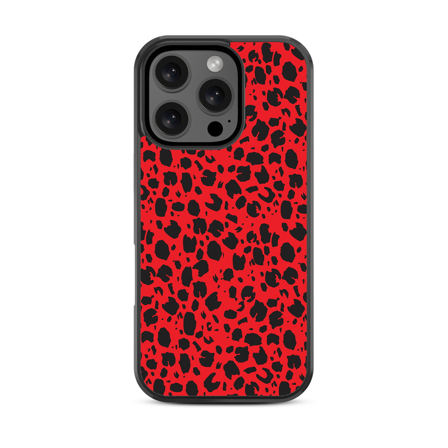 MyBat Design Lab Series Case for Apple iPhone 16 Pro Max - Red Leopard Print - MIP16PMCSLESM008-3.jpg