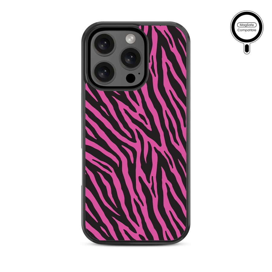 MyBat Design Lab Series MagSafe Case for Apple iPhone 16 Pro Max - Pink Zebra Print - MIP16PMCSLESMSM010-3.jpg
