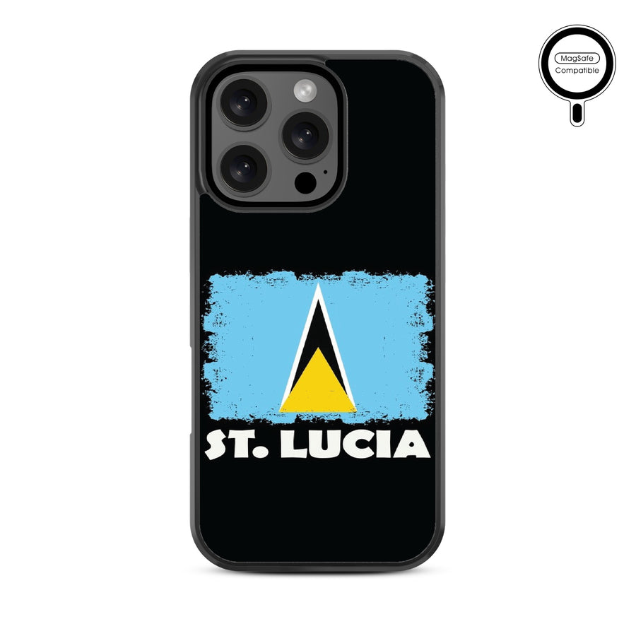 MyBat Design Lab Series MagSafe Case for Apple iPhone 16 Pro Max - St. Lucia Flag - MIP16PMCSLESMSM262-3.jpg