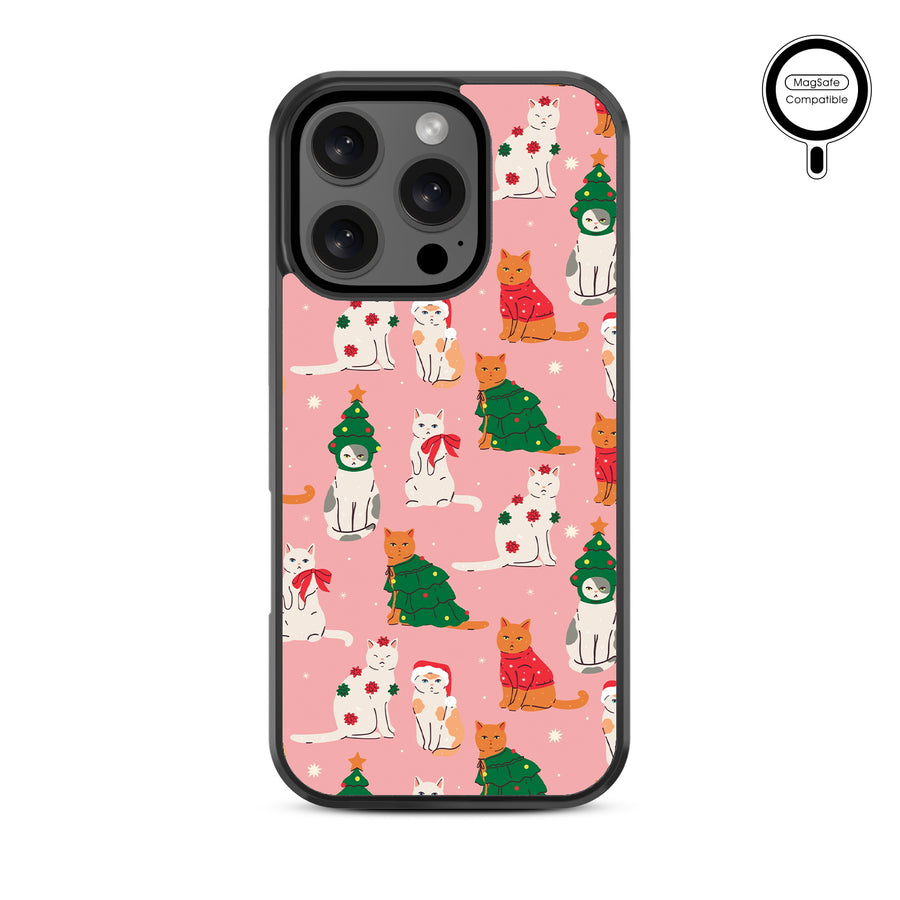 MyBat Design Lab Series MagSafe Case for Apple iPhone 16 Pro Max - Meowy Christmas - MIP16PMCSLESMSM286-3.jpg