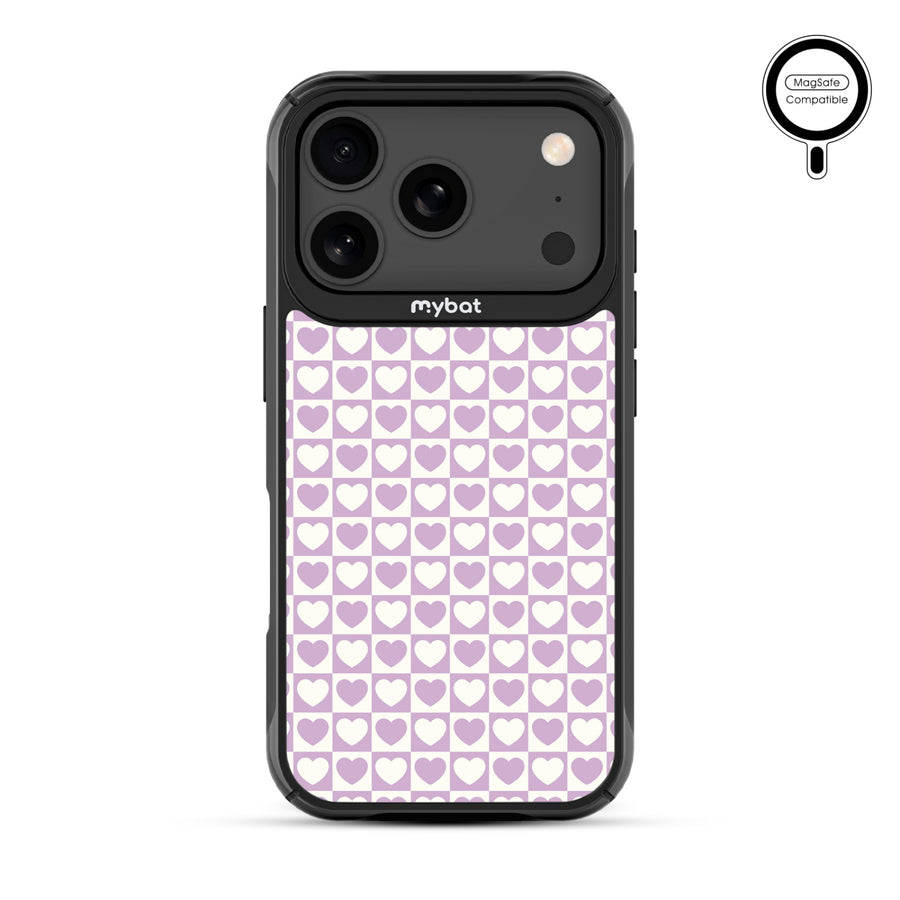 MyBat Design Lab Series MagSafe Case for Apple iPhone 17 Pro - Heart Grid - MIP17PCSLESMSMP339-3.jpg