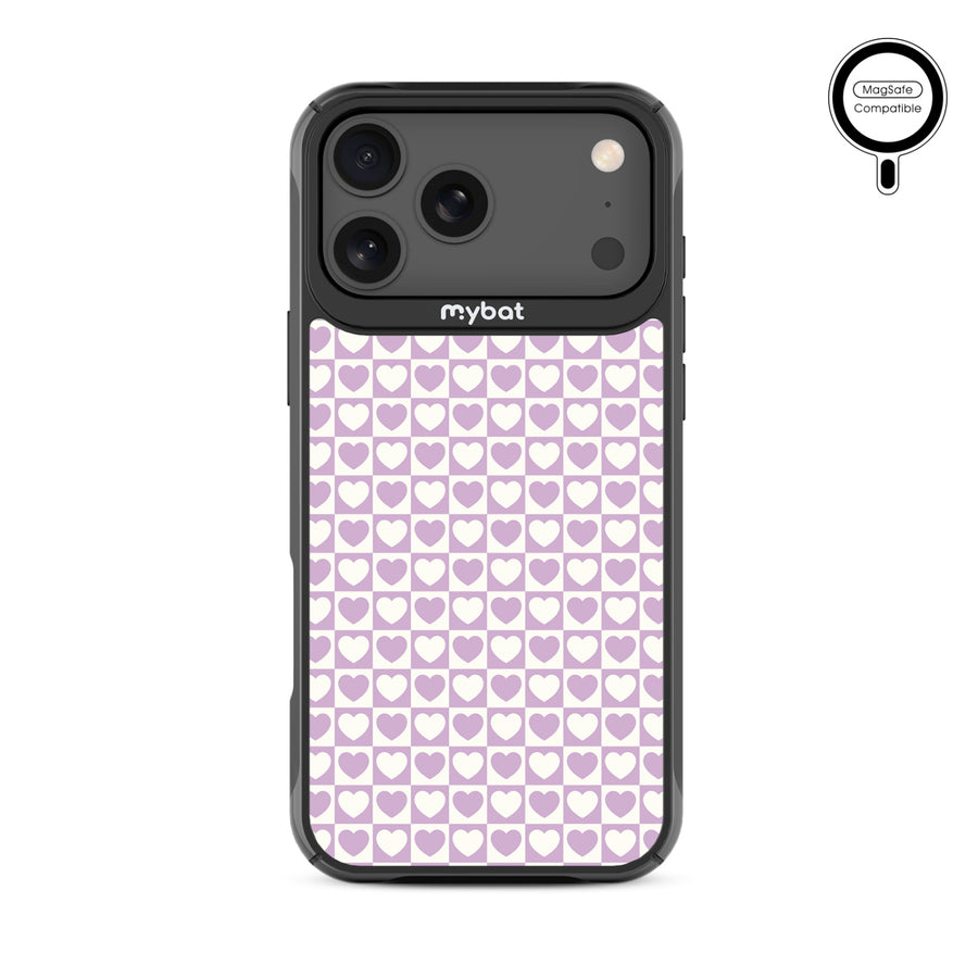 MyBat Design Lab Series MagSafe Case for Apple iPhone 17 Pro Max - Heart Grid - MIP17PMCSLESMSMP339-3.jpg