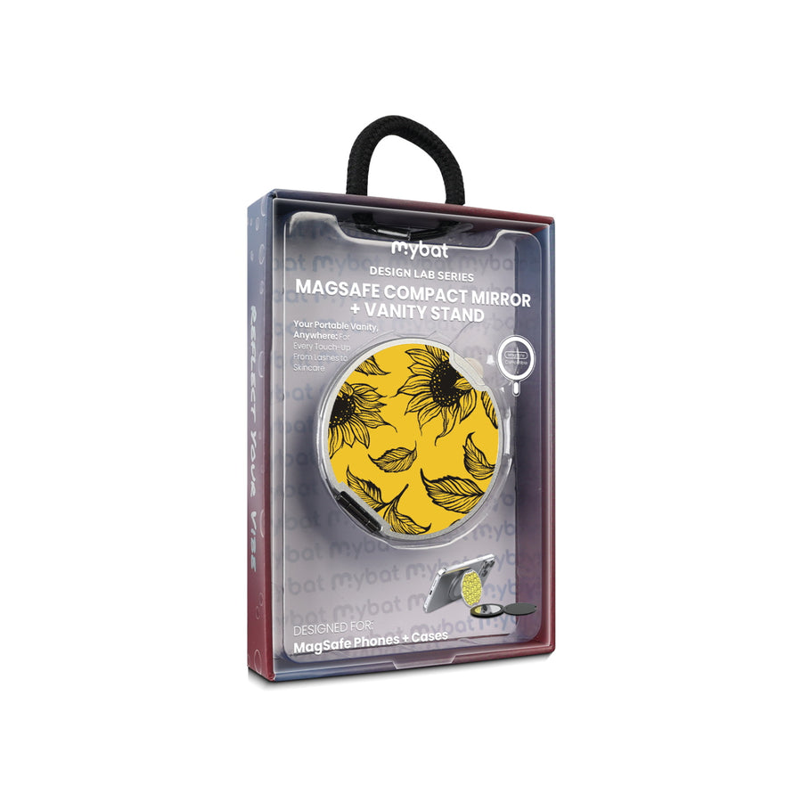MyBat Design Lab MagSafe Selfie Mirror Kickstand - Silver - Golden Sunflowers - MOTHMNUSU332-444-11.jpg