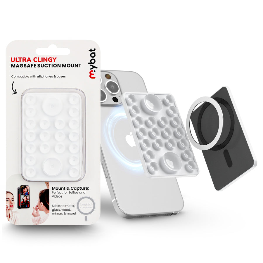 MyBat Ultra Clingy MagSafe Suction Phone Mount - White