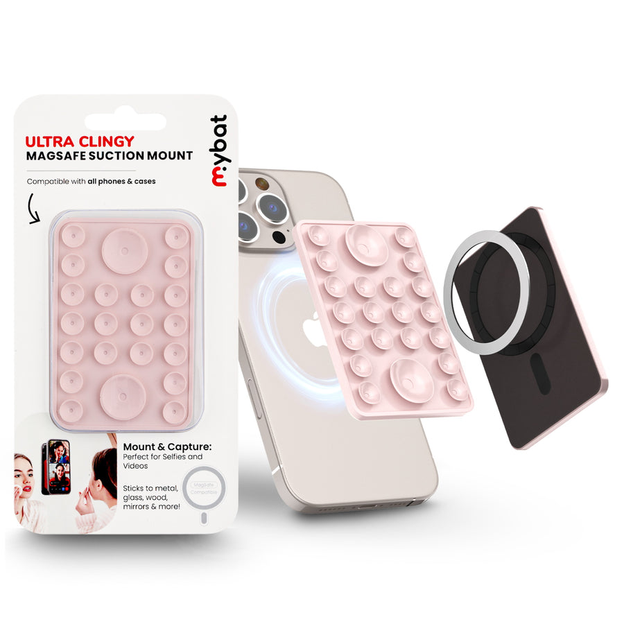 MyBat Ultra Clingy MagSafe Suction Phone Mount - Pink