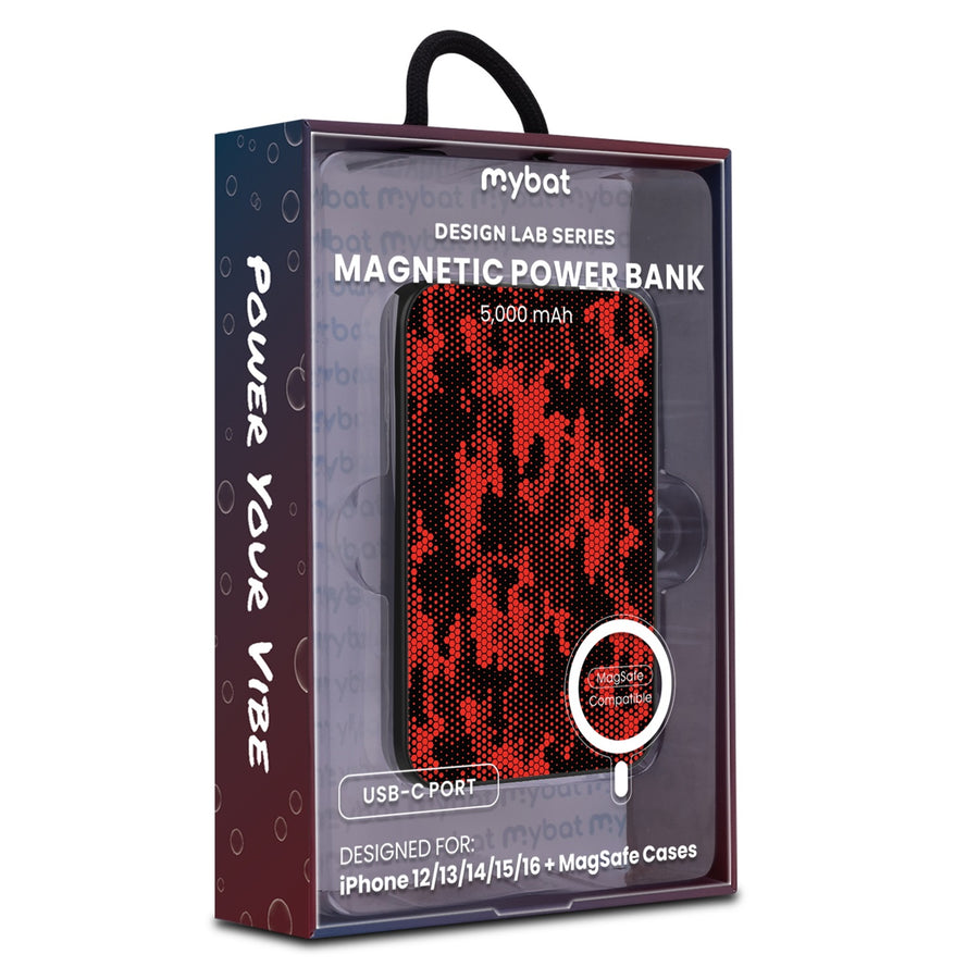 MyBat Design Lab 5000mAh Magnetic Wireless Power Bank - Black - Red Digital Camouflage - MPBBAT131-BK-086-9.jpg