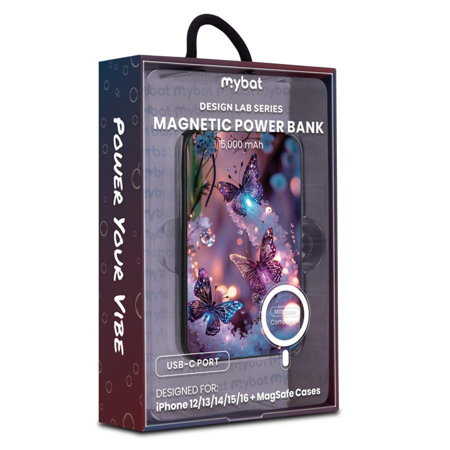 MyBat Design Lab 5000mAh Magnetic Wireless Power Bank - Black - Magical Butterflies - MPBBAT131-BK-349-9.jpg