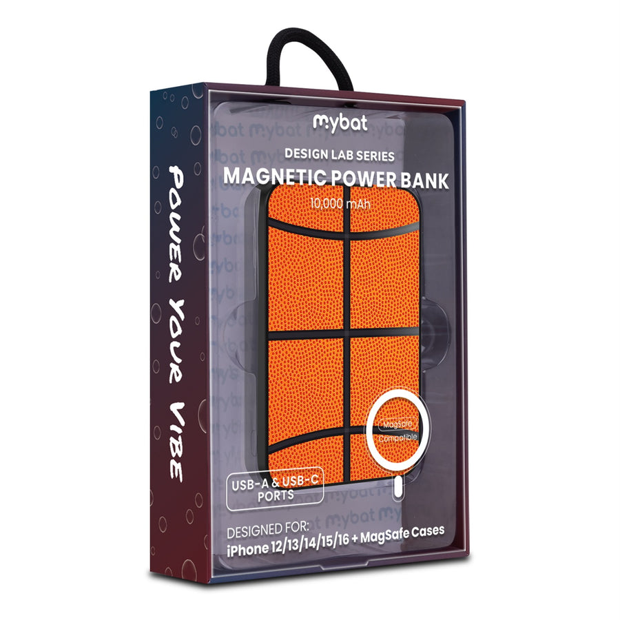 MyBat Design Lab 10000mAh Magnetic Wireless Power Bank - Black - Basketball - MPBBAT141-BK-087-9.jpg