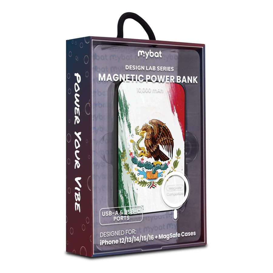 MyBat Design Lab 10000mAh Magnetic Wireless Power Bank - Black - Bandera de México - MPBBAT141-BK-174-9.jpg