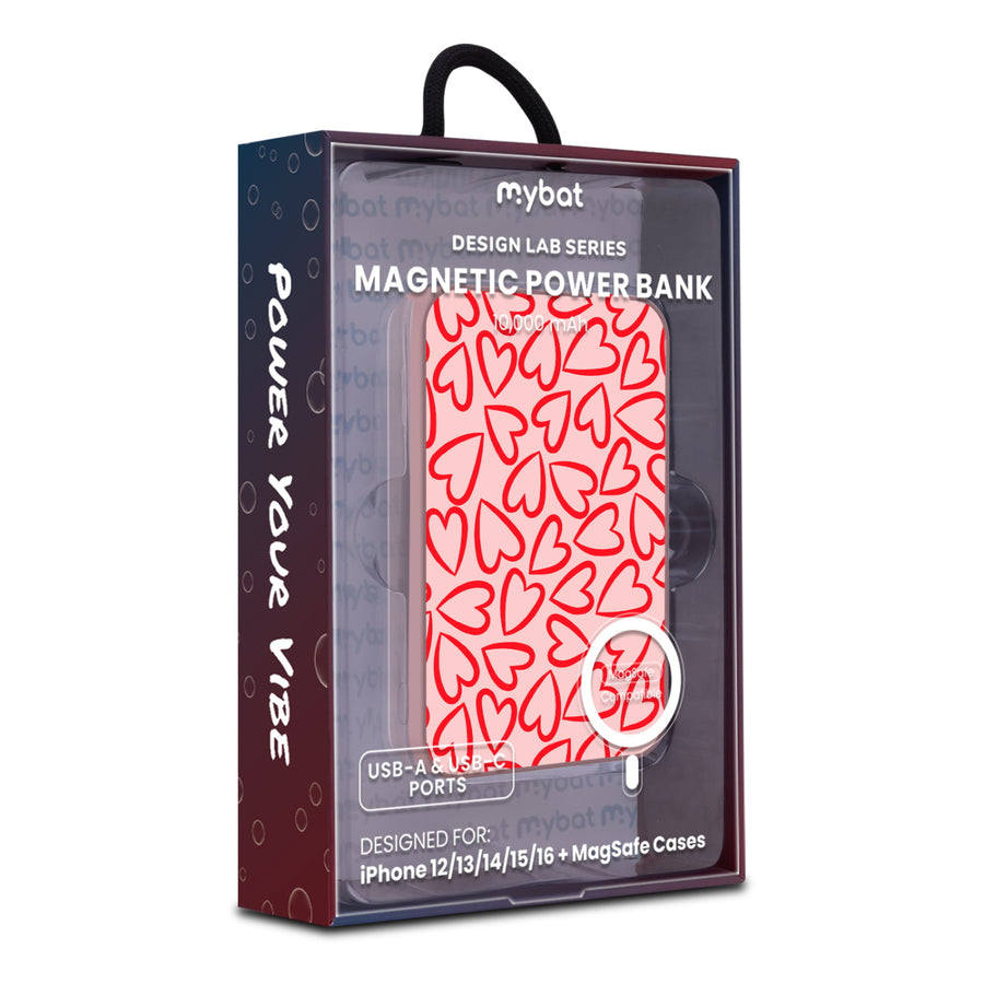 MyBat Design Lab 10000mAh Magnetic Wireless Power Bank - Pink - Endless Hearts - MPBBAT143-PK-338-9.jpg