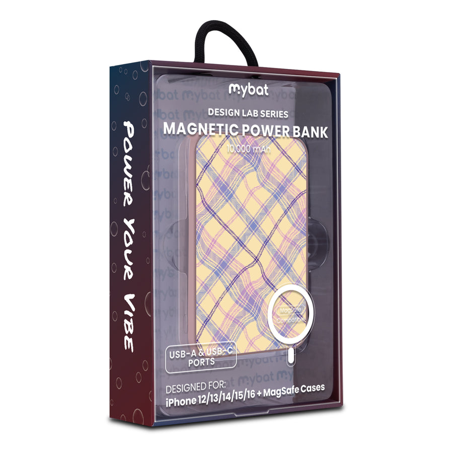 MyBat Design Lab 10000mAh Magnetic Wireless Power Bank - Pink - Wavy Plaid - MPBBAT143-PK-442-9.jpg