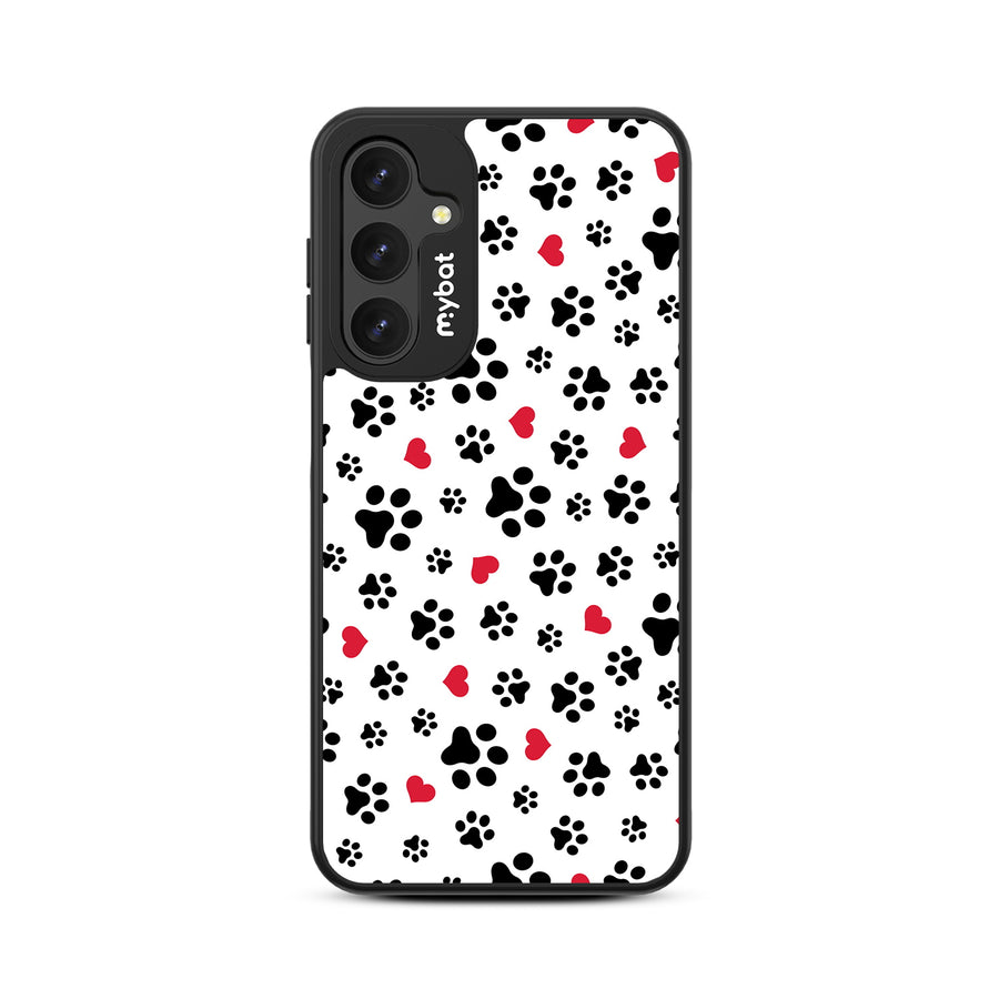 MyBat Design Lab Series Case for Samsung Galaxy A16 5G - Paw Prints and Hearts - MSA165GCSLESMP001-3.jpg