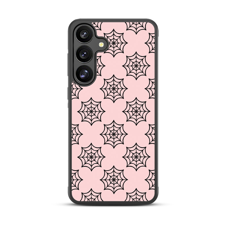 MyBat Design Lab Series Case for Samsung Galaxy S25 - Pink Spider Web - MSS25CSLESM227-3.jpg