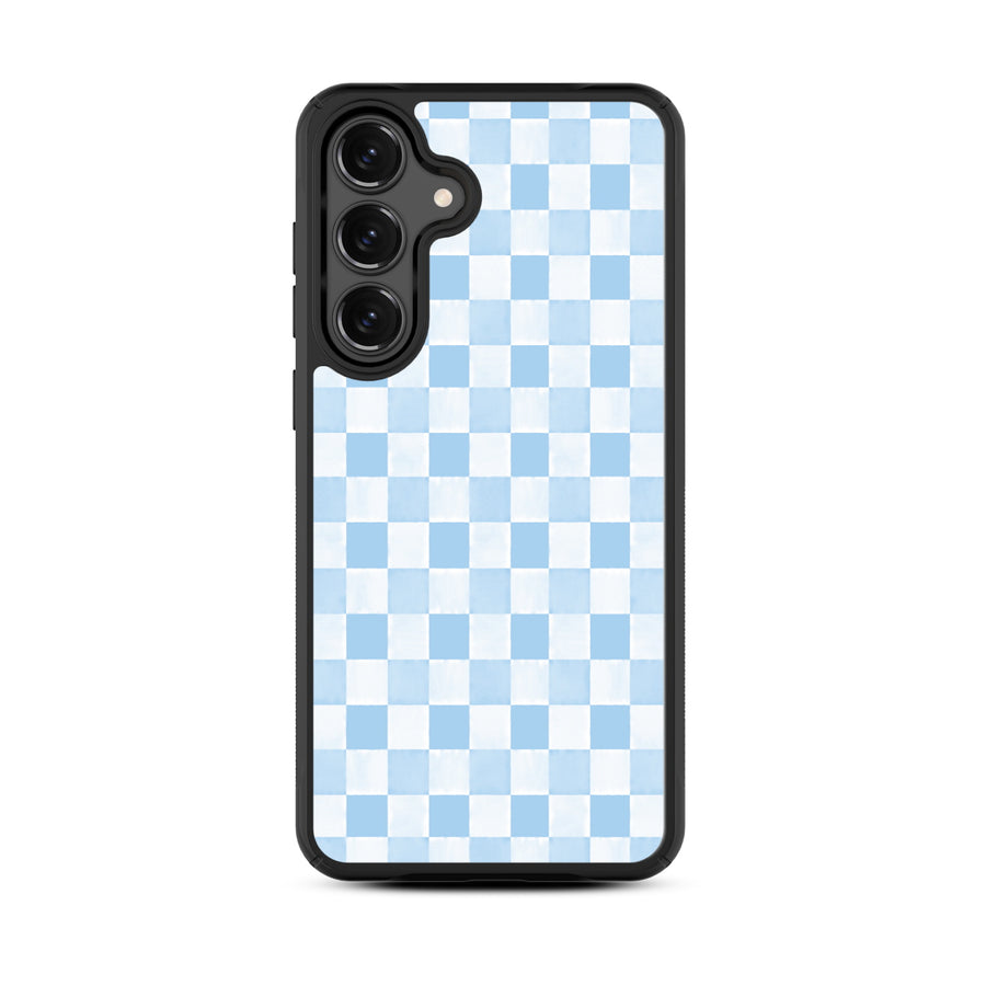 MyBat Design Lab Series Case for Samsung Galaxy S25 Fan Edition - Sky Blue Check - MSS25FECSLESMP478-3.jpg