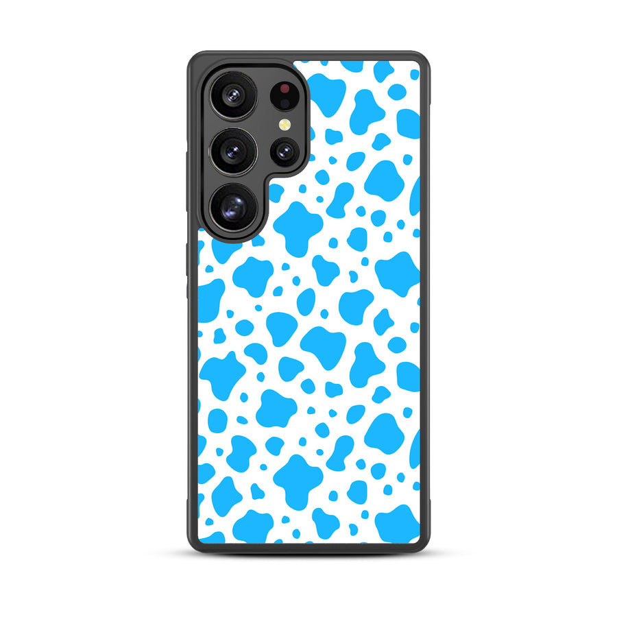MyBat Design Lab Series Case for Samsung Galaxy S25 Ultra - Blue Cow Print - MSS25UCSLESM016-3.jpg