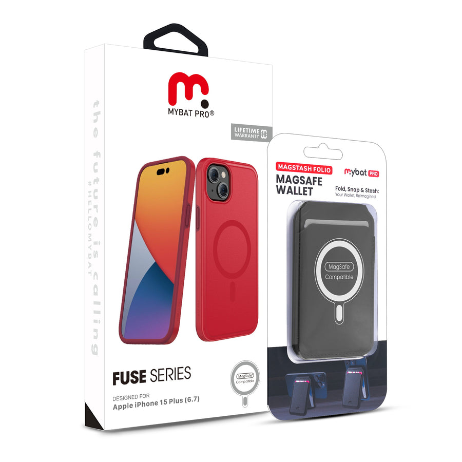MyBat Pro Fuse Series Case Bundle + MagStash Wallet Folio for Apple iPhone 15 Plus - Red / Black - RIP15MCSD5MS105-CH411-9.jpg