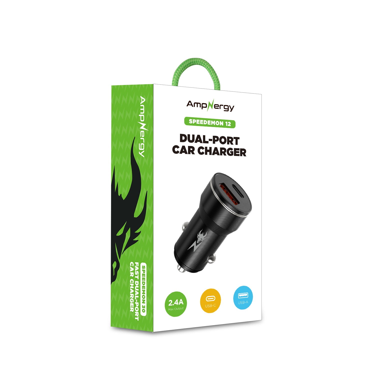 AmpNergy Speedemon 12W Fast Dual-Port Car Charger - Black - ACGCARC12BK-9.jpg