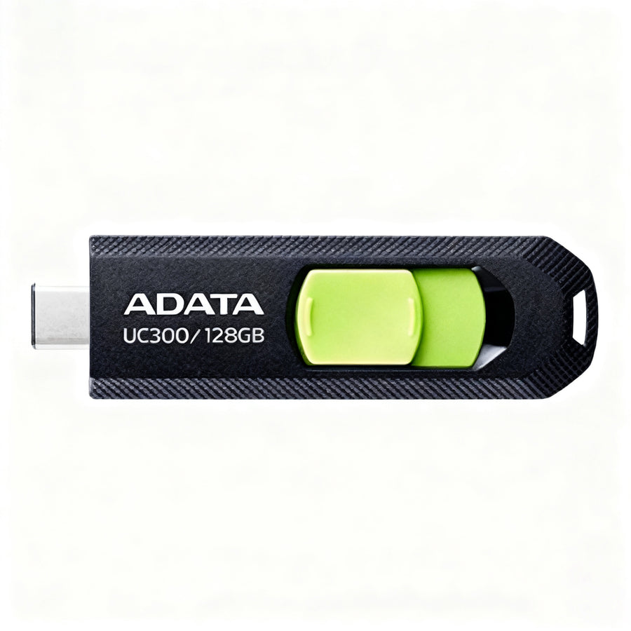 ADATA UC300 USB 3.2 / 128GB Type-C Flash Drive - Black / Green