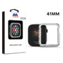 MyBat Apple Watch Case (with Diamonds) for Apple Watch Series 7 41mm/Watch Series 9 41mm / Watch Series 8 41mm - Electroplated Silver