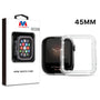 MyBat Apple Watch Case (with Diamonds) for Apple Watch Series 7 45mm/Watch Series 9 45mm / Watch Series 8 45mm - Transparent Clear