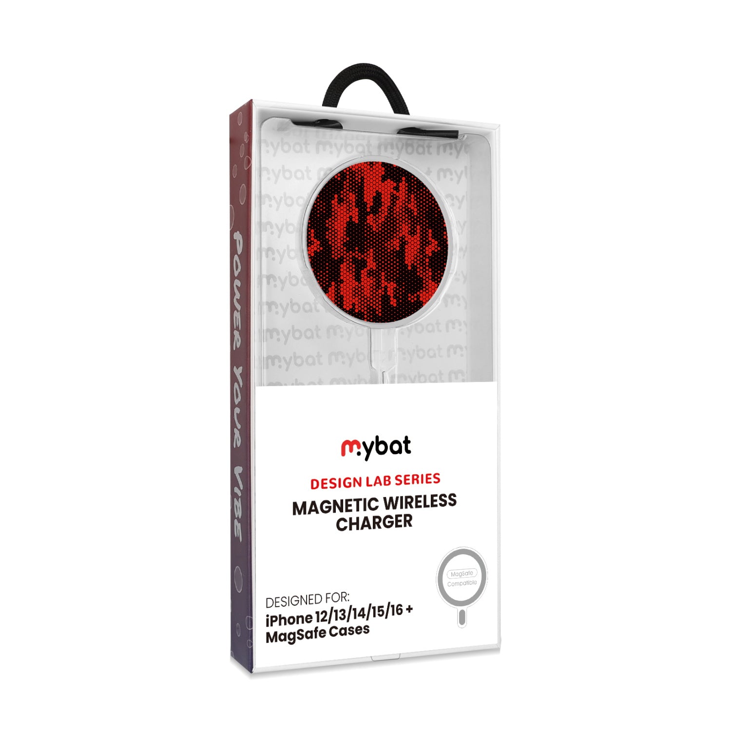 MyBat Design Lab Magnetic Wireless Charger - Silver - Red Digital Camouflage - MCGWIRC18SL-086-8.jpg