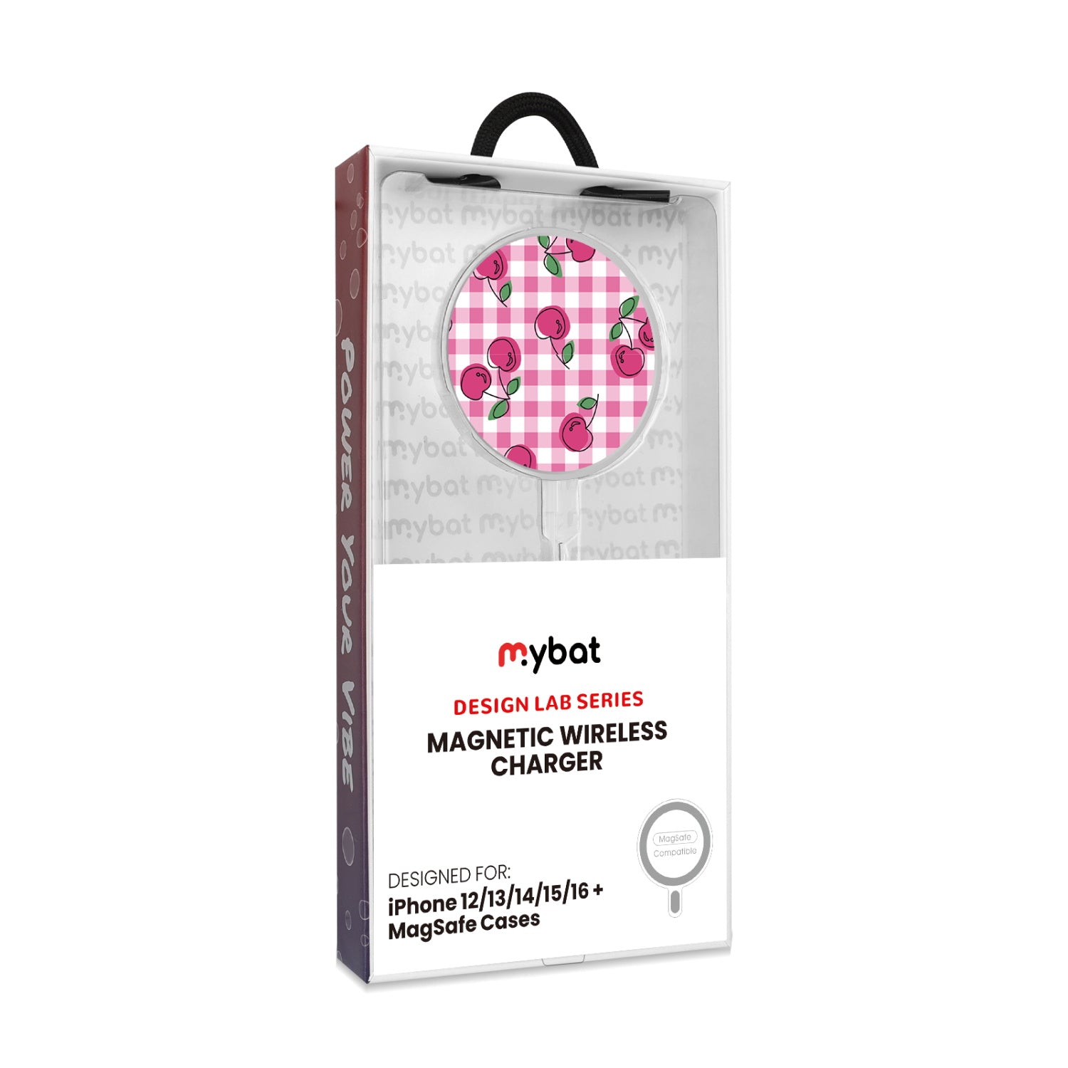 MyBat Design Lab Magnetic Wireless Charger - Silver - Pink Cherries - MCGWIRC18SL-100-8.jpg